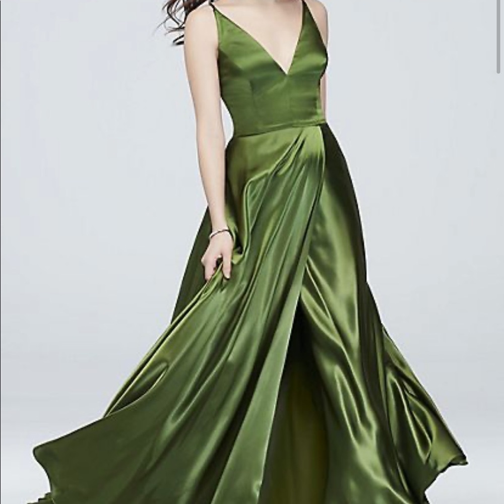 Blondie Nites Floor Length Satin Gown